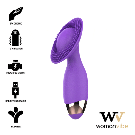 WOMANVIBE - SILICONE RECARREGĂVEL DE ESTIMULADOR DE CACHORRO
