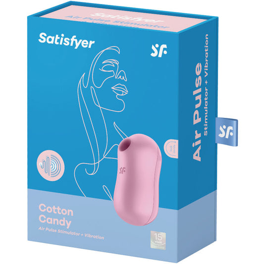SATISFYER - COTTON CANDY STIMULATOR AND VIBRATOR LILA