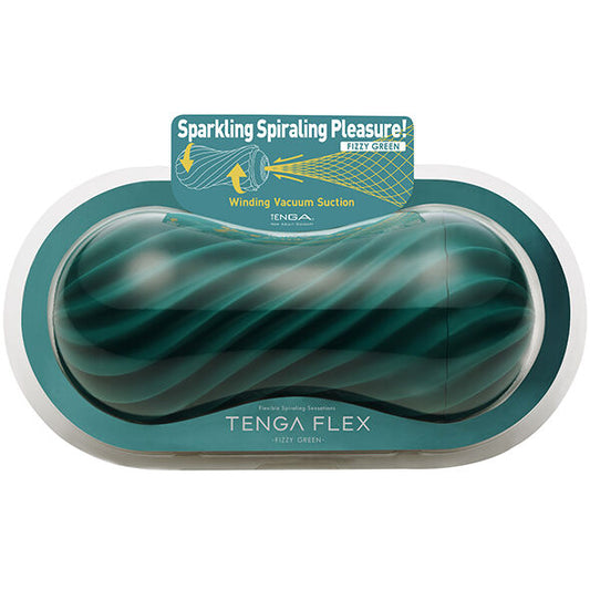 TENGA - GREEN FLEX FIZZY MASTURBATOR