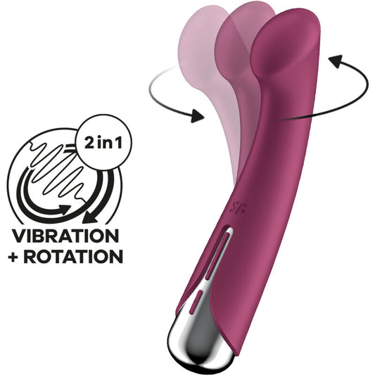 SATISFYER - SPINNING G-SPORT 1 RED ROTATOR VIBRATOR
