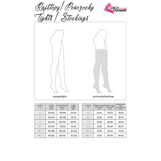 LIVCO CORSETTI FASHION - LOLIWIA LC19330 MEIA PRETA TAMANHO ĂNICO