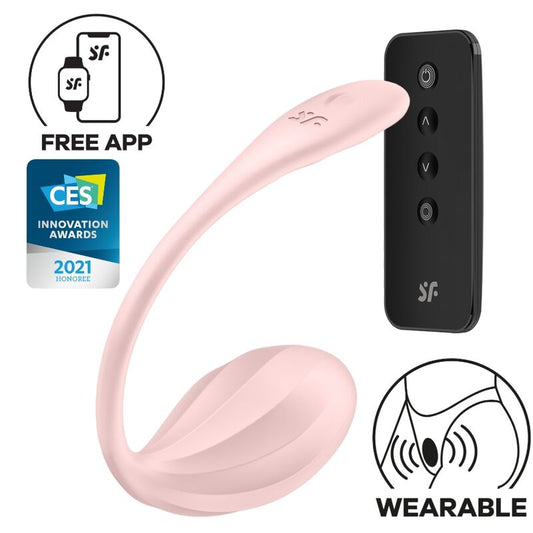 SATISFYER - RIBBED PETAL REMOTE CONTROL G POINT ROSE STIMULATOR WITH FREE APP
