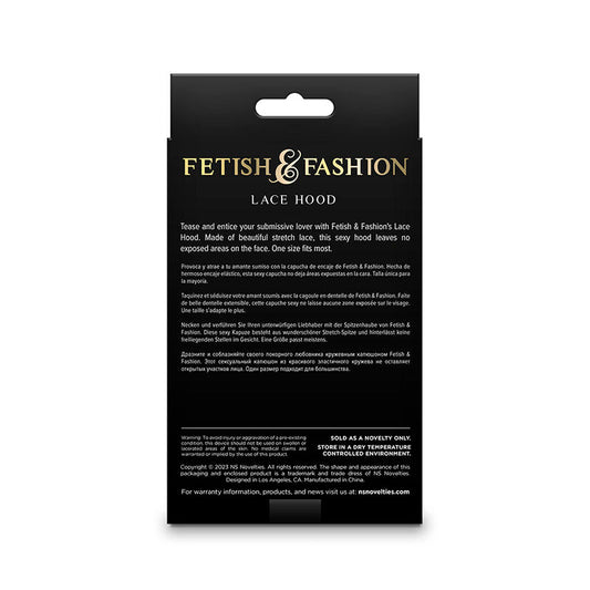 NS NOVELTIES - FETISH & FASHION WHITE LACE HOOD