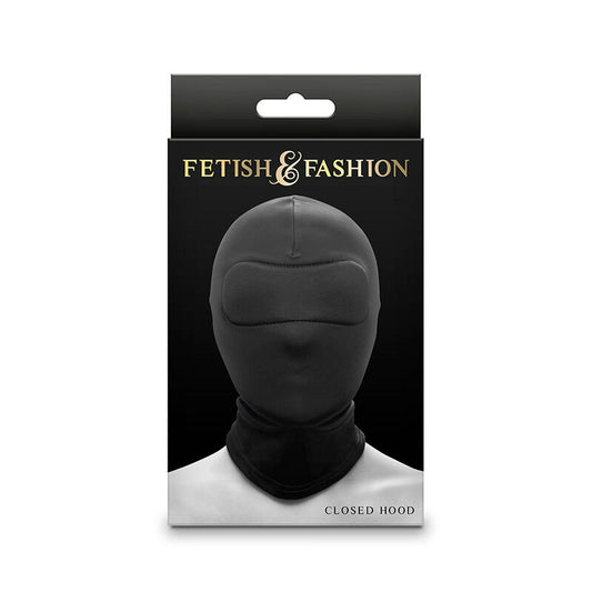 NS NOVELTIES - FETISH & FASHION BLACK NYLON ZIPPED HOODIE