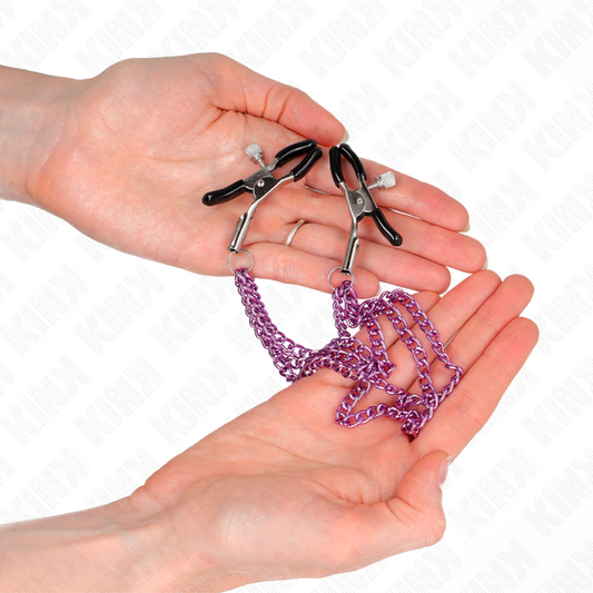KINK - PINĂAS PARA BICOS COM 3 CORRENTES ROXO 20/23/28 CM