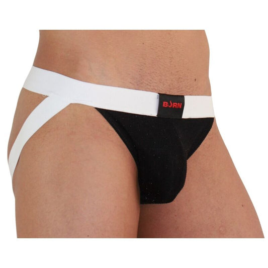 BURN - 004 JOCK BRILLANTE NEGRO / WHITE S