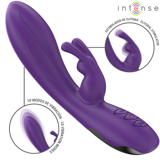 INTENSE - RANDALL RABBIT VIBRADOR 10 VIBRAĂĂES ROXO