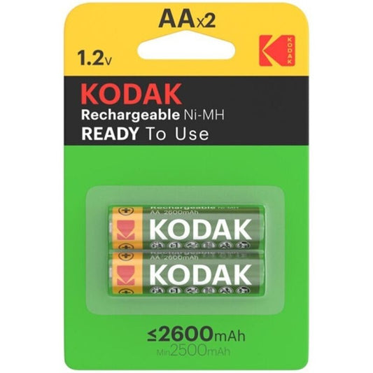 KODAK - BLISTER OF RECHARGEABLE BATTERIES HR6 AA 2600mAh*2