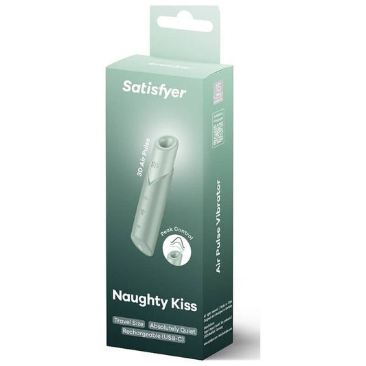 SATISFYER - NAUGHTY KISS WAVE AQUAMARINE CLITORAL STIMULATOR