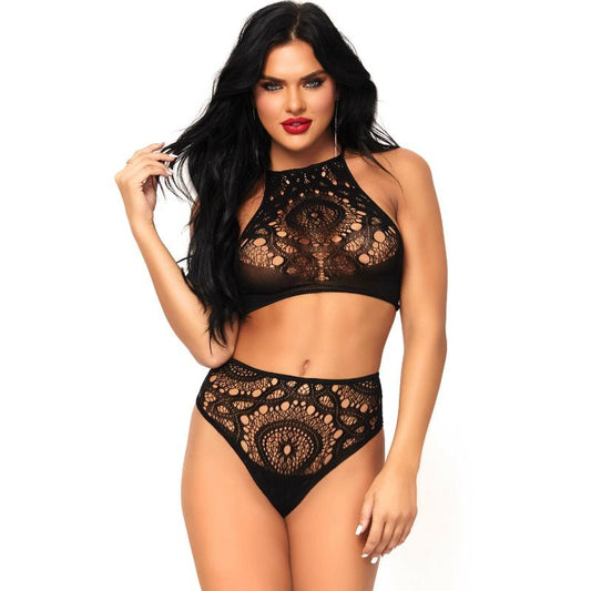 LEG AVENUE - 2-PEAK TOP AND PANTS SET M/L