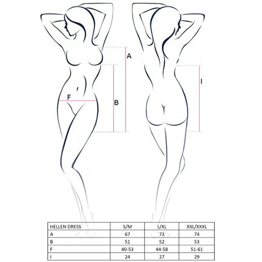 PASSION - WOMAN HELLEN DRESS AND THONG L/XL