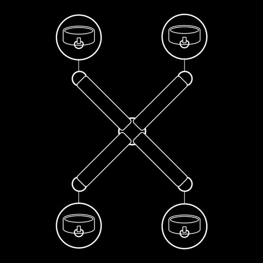 FETISH SUBMISSIVE - VEGAN LEATHER HANDCUFFS UNION