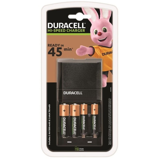 DURACELL - 45MIN CHARGER + 2xAA 1700mAh + 2xAAA 750mAh