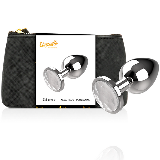 COQUETTE CHIC DESIRE - METAL ANAL PLUG LIGHT COLOR SIZE M 3.5 X 8 CM