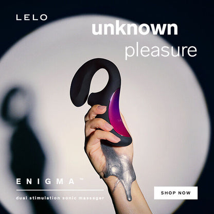 LELO - ENIGMA MASSAGER DE ESTIMULAO DE DUPLA SUCO PRETO