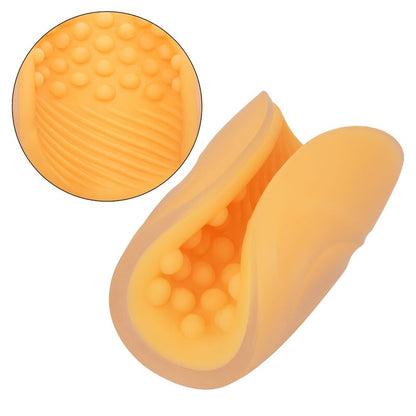 CALEXOTICS - ORANGE BEADED GRIP MASTURBATOR