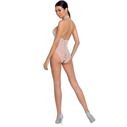 PASSION - WOMEN'S BS087 WHITE BODYSTOCK ONE SIZE