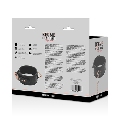 BEGME - BLACK EDITION PREMIUM VEGAN LEATHER NECKLACE
