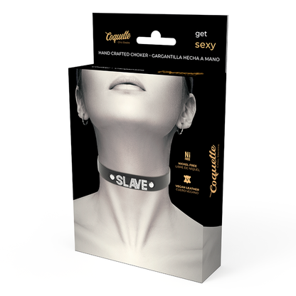 COQUETTE CHIC DESIRE - GARGANTILLA DE CUERO VEGANO SLAVE