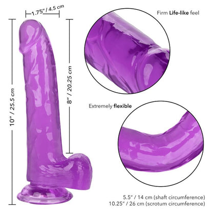 CALEXOTICS - PURPLE QUEEN SIZE DILDO 20.3 CM