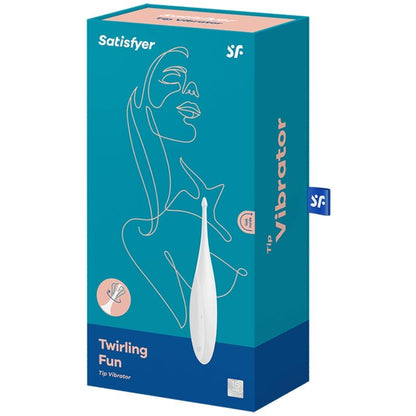 SATISFYER - TWIRLING VIBRATOR FUN TIP WHITE
