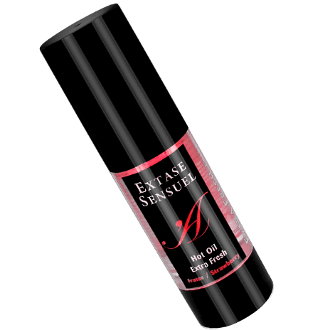 EXTASIS SENSUAL - ACEITE ESTIMULANTE DE FRESA CALOR VIAJE 35 ML