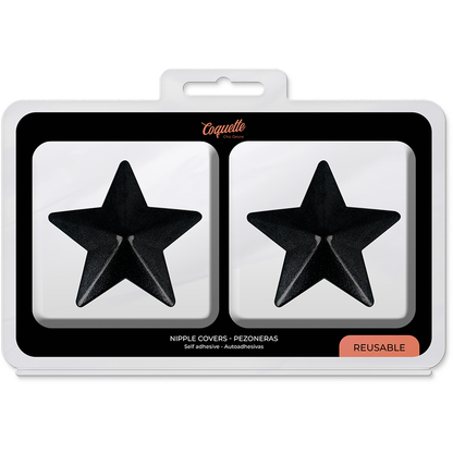 COQUETTE CHIC DESIRE - BLACK STARS TOE COVERS