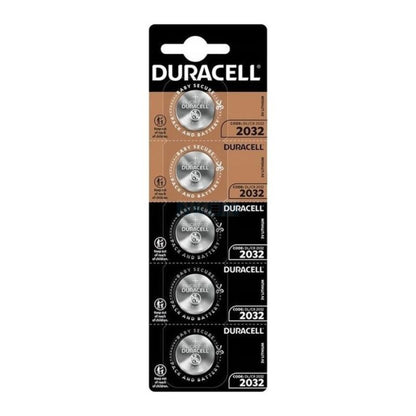 DURACELL - BATTERY BUTTON LITHIUM CR2032 3V 5 UNIT