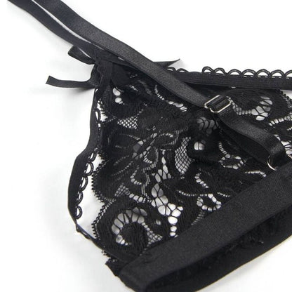 SUBBLIME SET - TRES PIEZAS SUJETADOR + LIGUERO + THONG L/XL