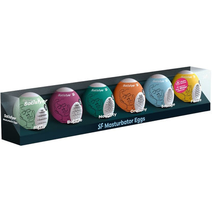 SATISFYER - MASTURBATOR EGGS SET 6 UNITS