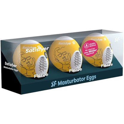 SATISFYER - 3 FIERCE MASTURBATING EGGS
