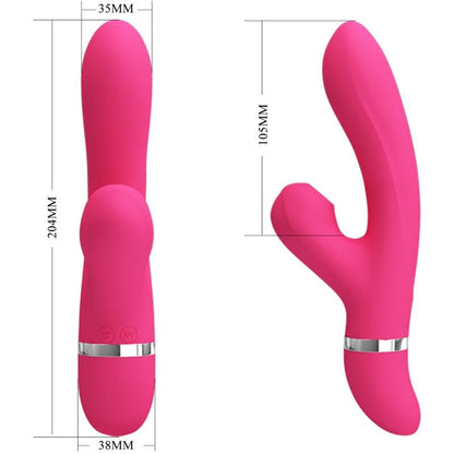 PRETTY LOVE - WILLOW RABBIT VIBRATOR AND SUCKER