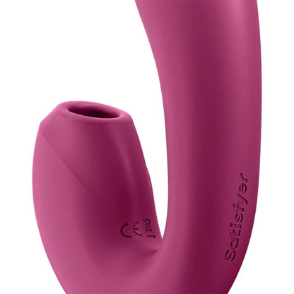 SATISFYER - APLICACIÓN ESTIMULADORA Y VIBRADOR SUNRAY ROJO