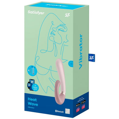 SATISFYER - HEAT WAVE VIBRATOR APP BLANCO