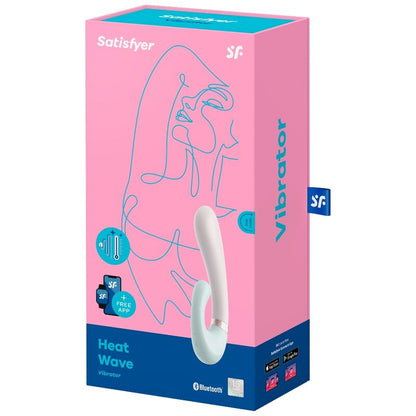 SATISFYER - HEAT WAVE VIBRATOR APP BLANCO