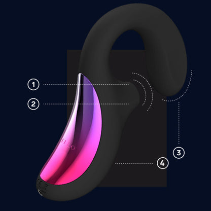 LELO - ENIGMA CRUISE DUPLO ESTIMULAO SONIC MASSAGER PRETO