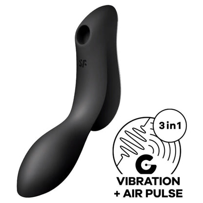 SATISFYER CURVY TRINITY 2 STIMULATOR AND VIBRATOR - MORADO