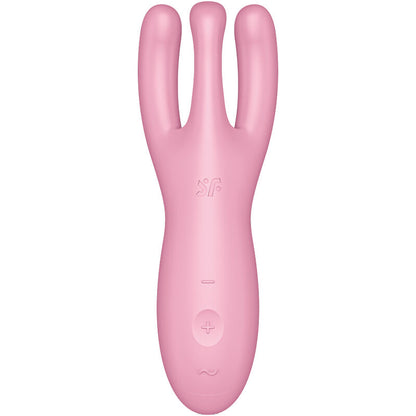 SATISFYER - APP VIBRADOR THREESOME 4 ROSA