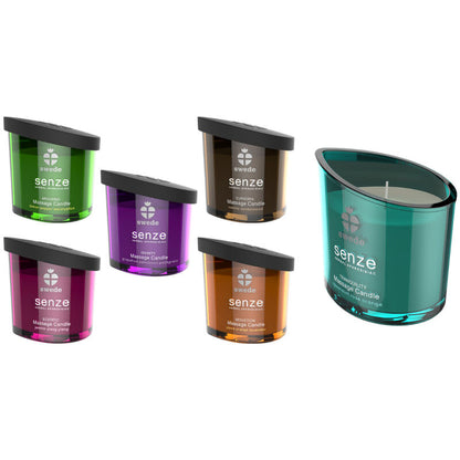 SWEDE - SWEEDE SENZE TRANQUILITY MASSAGE CANDLE - MINT, PINK, ORANGE
