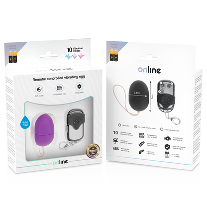 ONLINE - VIBRATING EGG WITH REMOTE CONTROL S LILAC