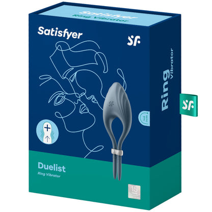 SATISFYER DUELIST ANILLO VIBRATOR - GRAY