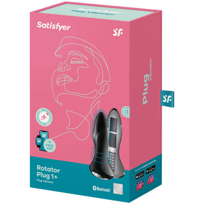 SATISFYER - ROTATOR PLUG 1+ PLUG VIBRATOR APP RED