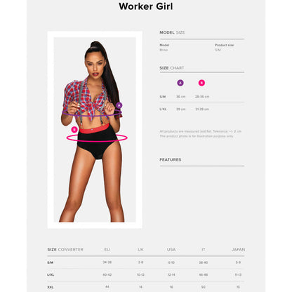 OBSESSIVE - WORKING GIRL COSTUME S/M