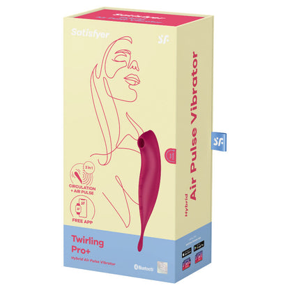 SATISFYER - TWIRLING PRO+ STIMULATOR AND VIBRATOR APP GREEN