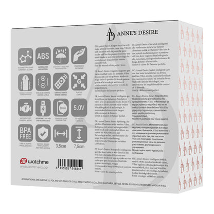 ANNE'S DESIRE - EGG TECHNOLOGY REMOTE CONTROL WATCHME BLACK/GOLD