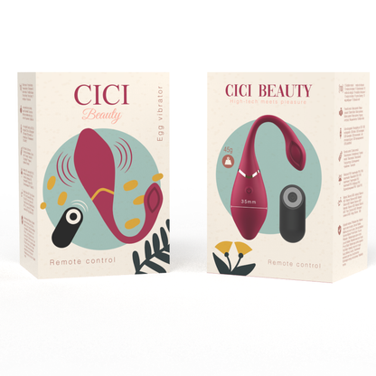 CICI BEAUTY - PREMIUM REMOTE CONTROL SILICONE EGG VIBRATOR