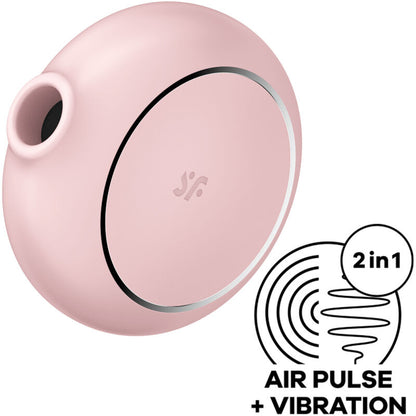 SATISFYER - PRO TO GO 3 DUAL AIR PULSE STIMULATOR AND VIBRATOR BLACK