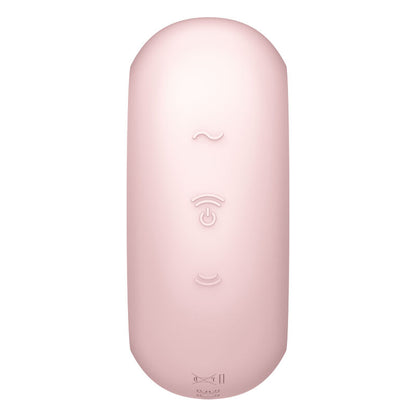 SATISFYER - PRO TO GO 3 DUAL AIR PULSE STIMULATOR AND VIBRATOR BLACK