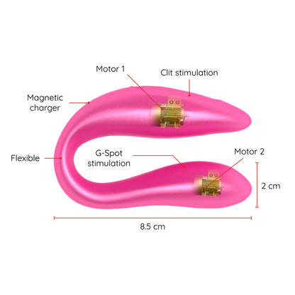 ONINDER - LISBON G-SPOT &amp; CLITORAL STIMULATOR BLACK - FREE APPLICATION
