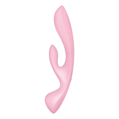 SATISFYER - TRIPLE OH BLUE HYBRID VIBRATOR
